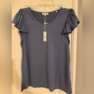 NWT Max Studio Slate Blue Blouse